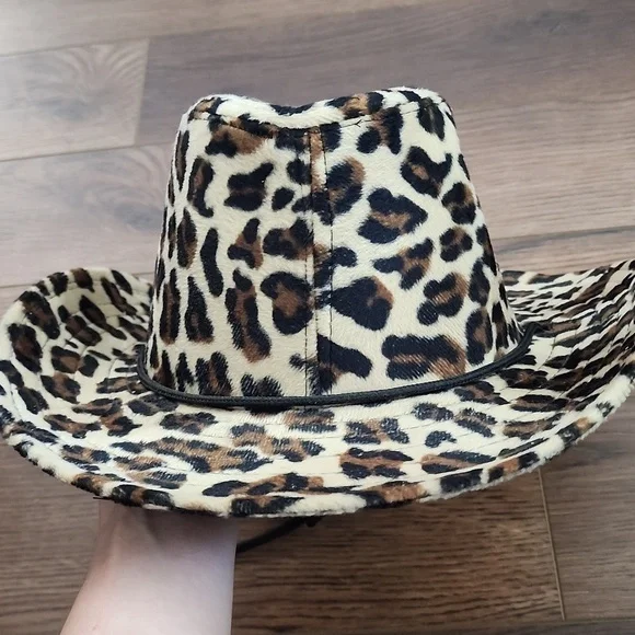 Leopard Cow Girl Hat